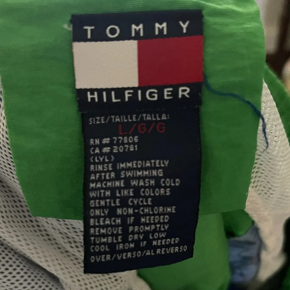 Vintage Tommy Hilfiger Swim Trunks: Men’s Large: 90’s Preppy Style: GUC